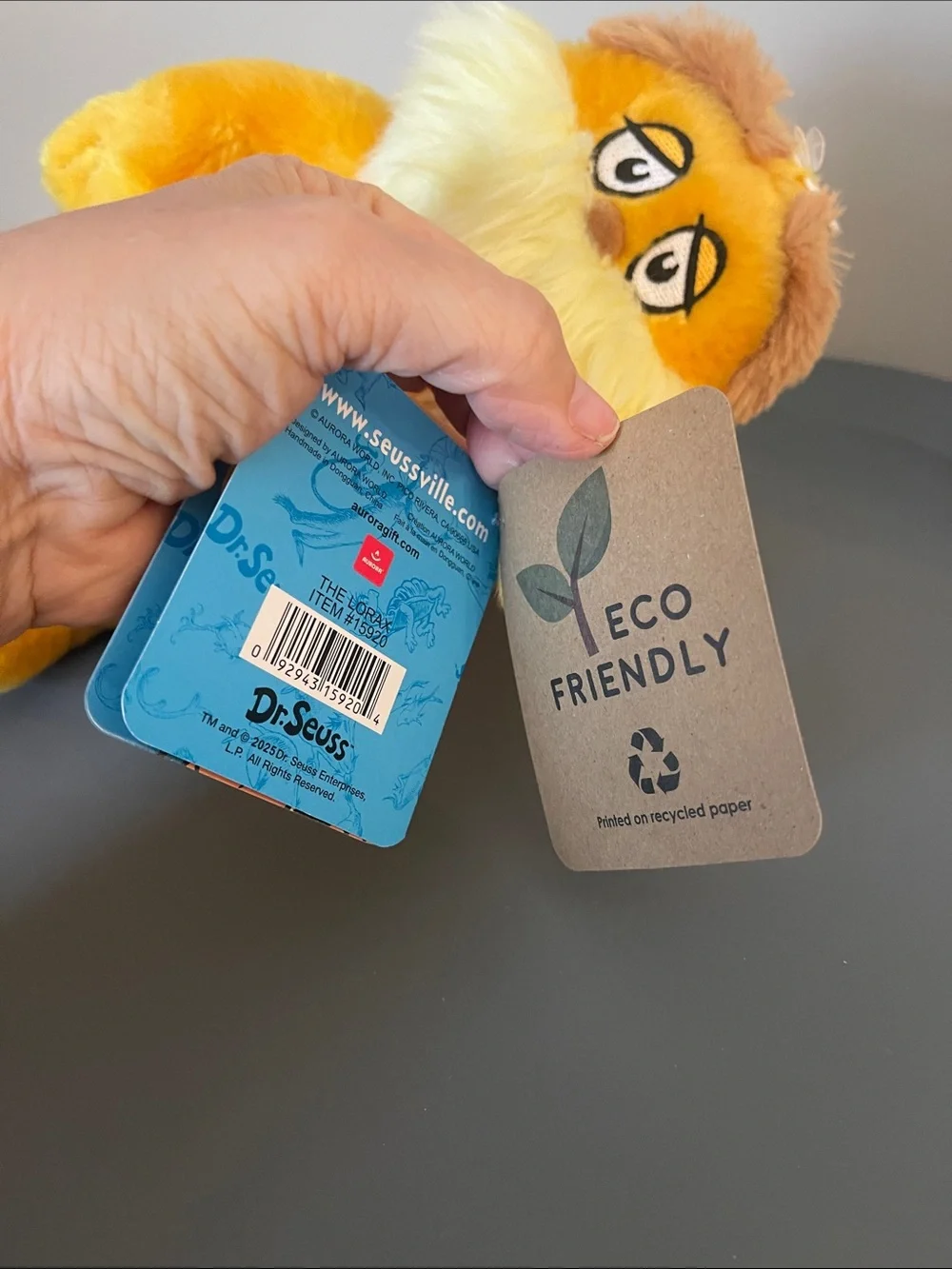 Dr. Seuss Lorax Plush Toy - Aurora - NWT